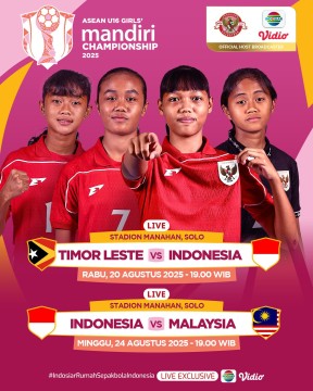 Jadwal Timnas Putri U-16 di AFF U-16 Putri 2025. (Instagram Sport Indosiar)